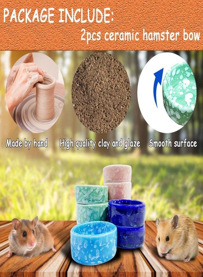 كاثسون وعاءان من السيراميك من كاثسون، مناسبان لإطعام الهامستر، وخنازير غينيا، والحيوانات الصغيرة مثل الهامستر القزم، والجربوع، والنمس السوري، والقنفذ، والشنشيلة، والأرنب (أزرق)... - Image 4